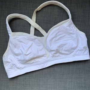 Lululemon Ta Ta Tamer Sports Bra (White)